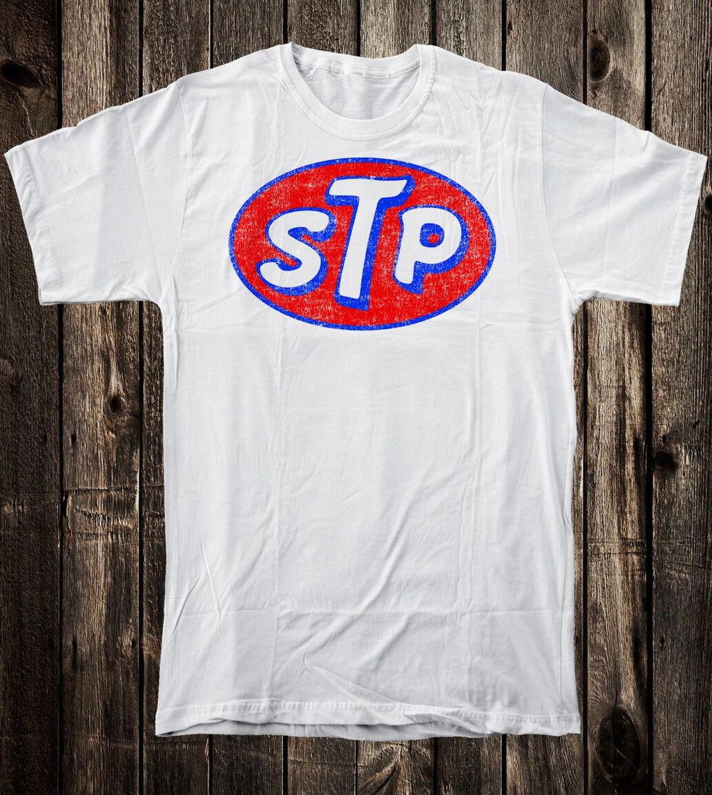 Retro Hot Rod Tee T Shirt Speed Shop Drag Race Racing Gas Oil STP