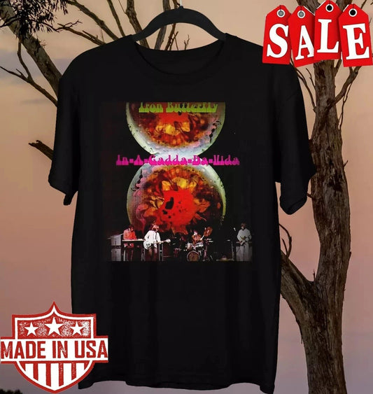 SALE!!! Iron Butterfly In A Gadda Da Vida Unisex T-Shirt All Size