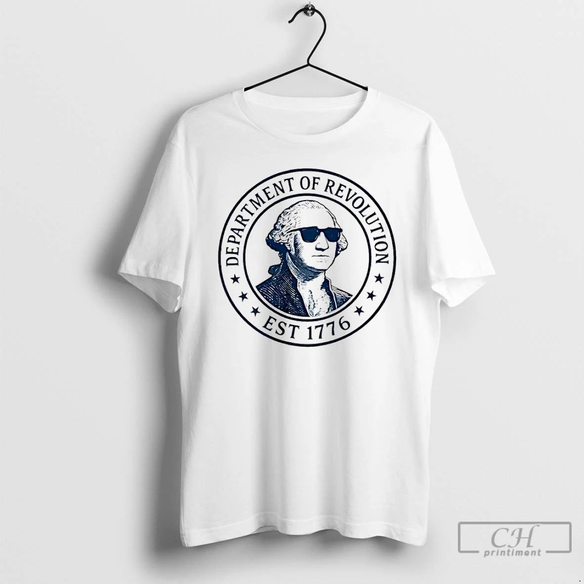 Classic Department Of Revolution George Washington Baseball 1776 T Shirts