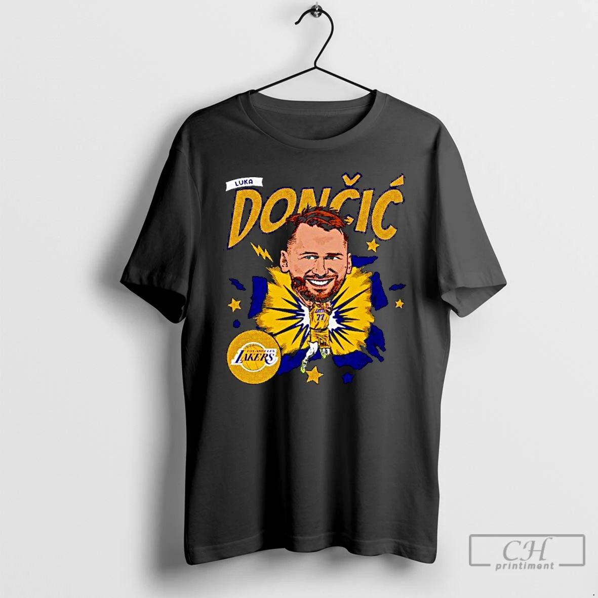 Classic Luka Doncic Nba Los Angeles Lakers Caricature Ornaments T Shirts