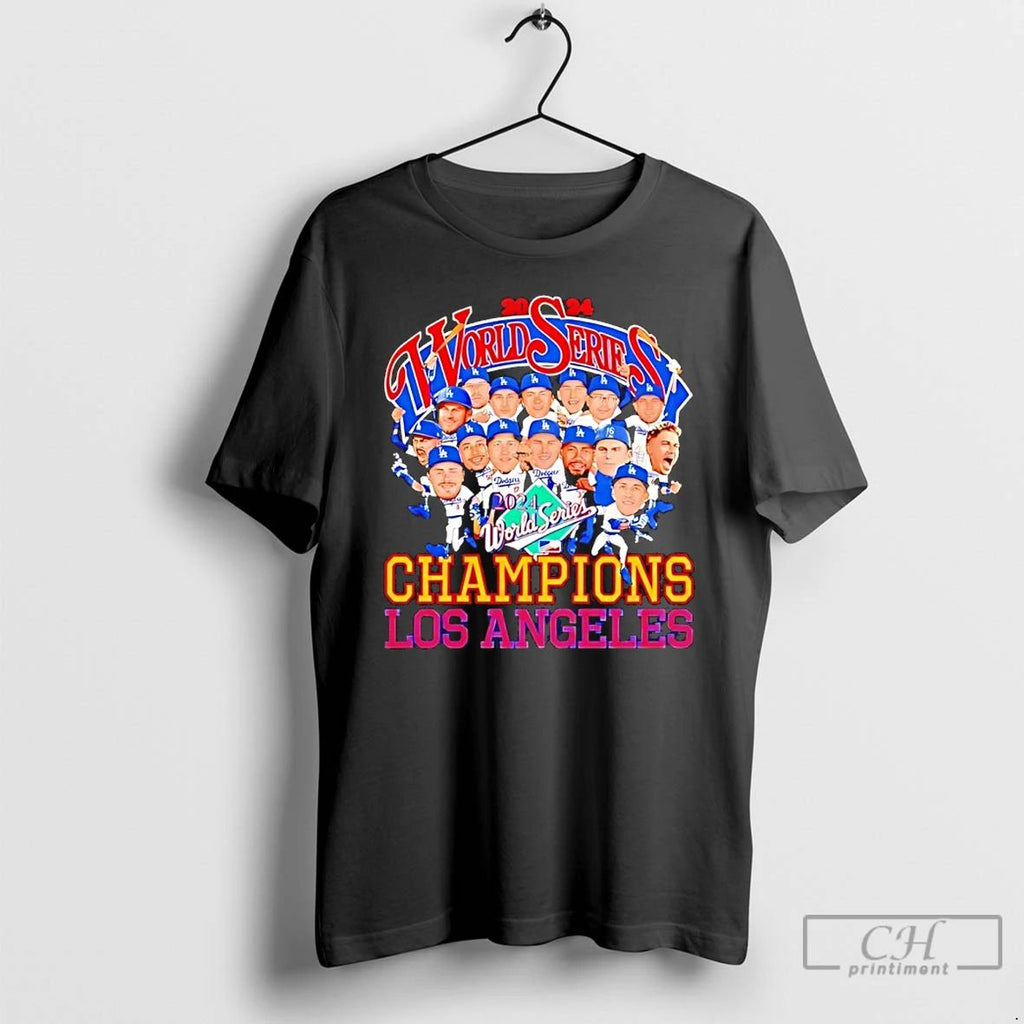 Classic Los Angeles Dodgers Team World Series Champs T Shirts