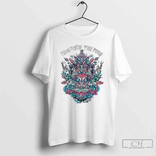Classic Pigeons Playing Ping Pong Tour 2025 T Shirts
