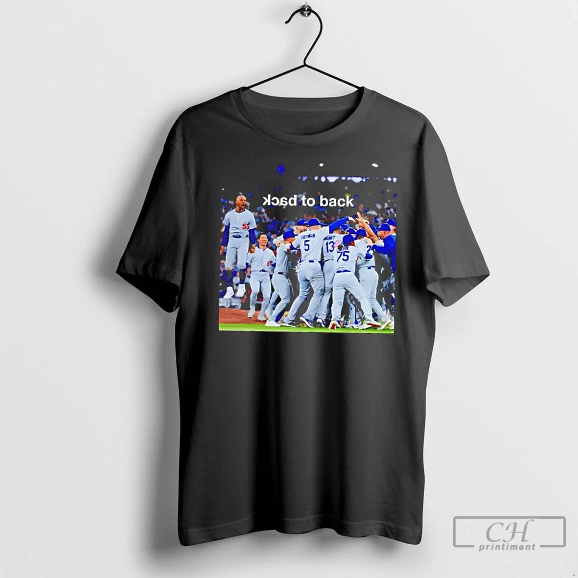 Classic Back To Back Los Angeles Dodgers Champions Photo