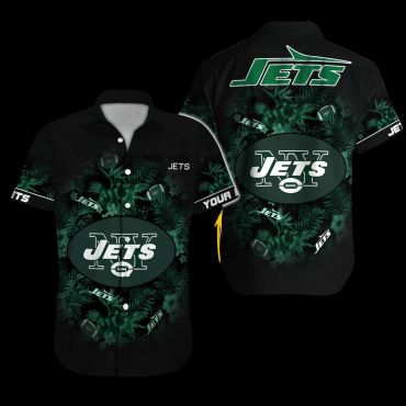 Personalized New York Jets Jungle Spirit Hawaiian Shirt