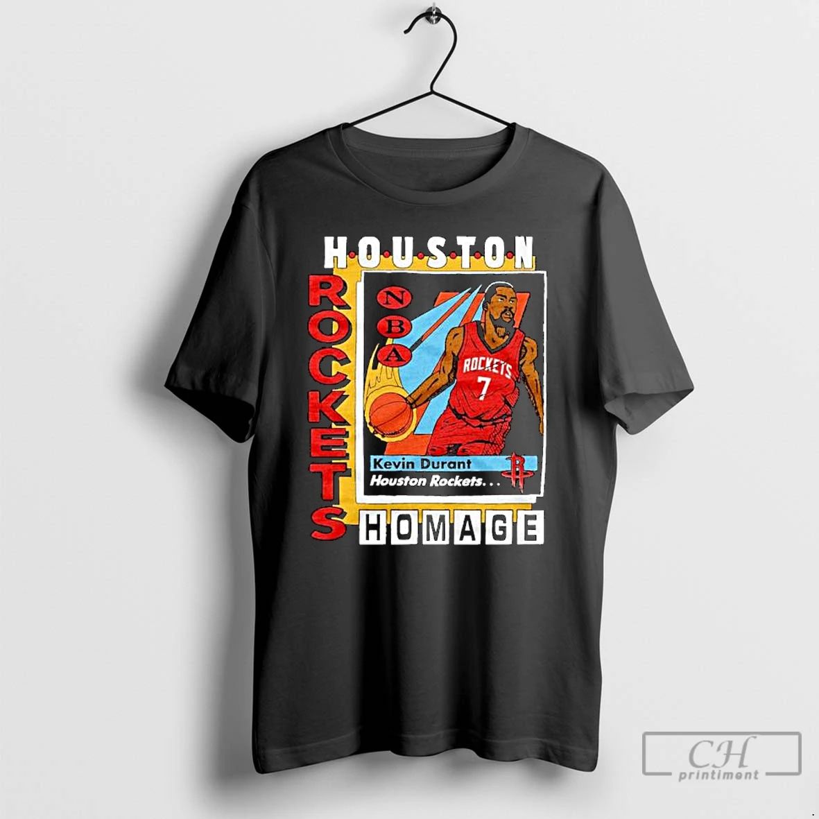 Classic Kevin Durant Nba Houston Rockets Trading Card Ornaments T Shirts