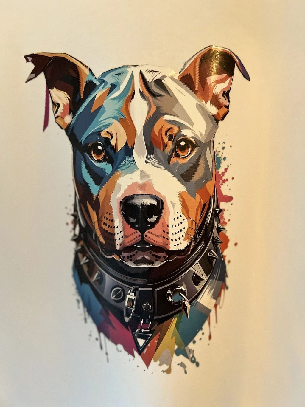 Graphic T-shirt Pit Bull Dog Lover Large Size White Color