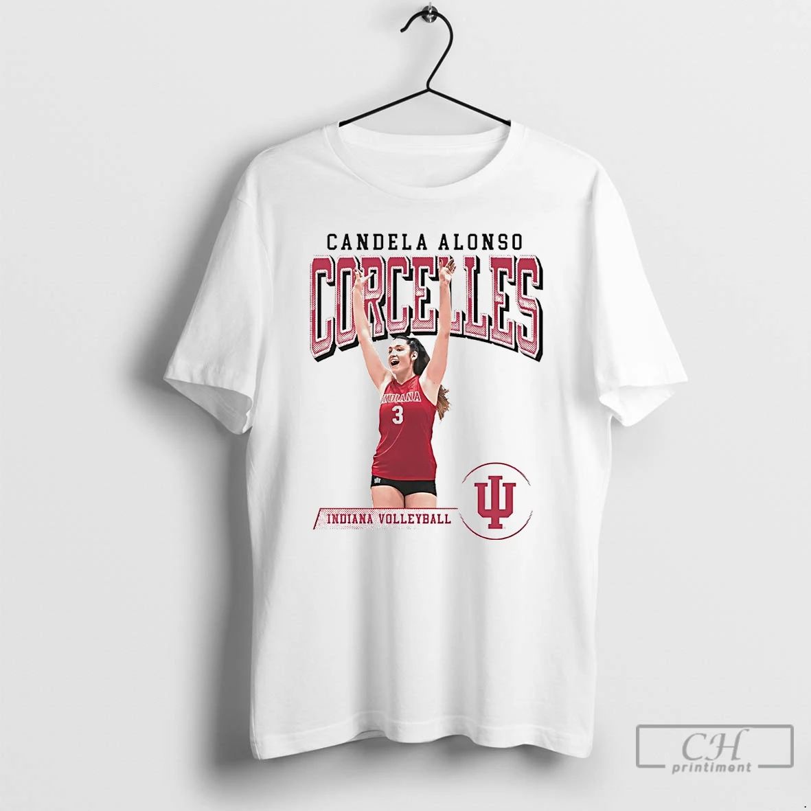 Classic Candela Alonso Corcelles Graphic Celebration Indiana Volleyball T Shirts