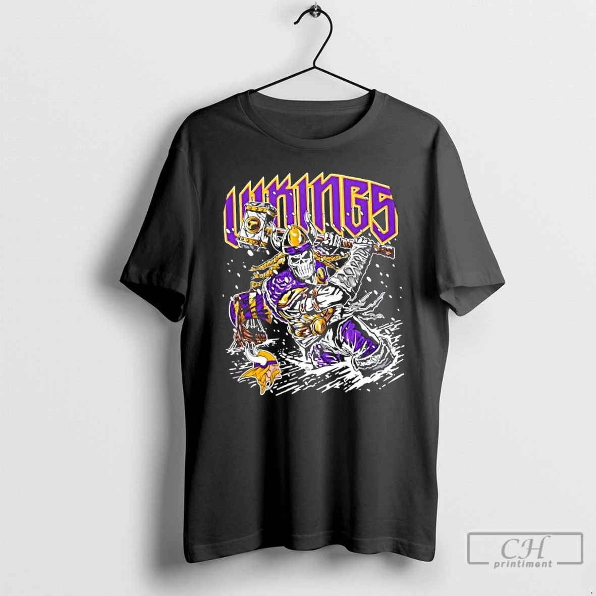 Classic Blizzard Minnesota Vikings Football Fire Graphic T Shirts