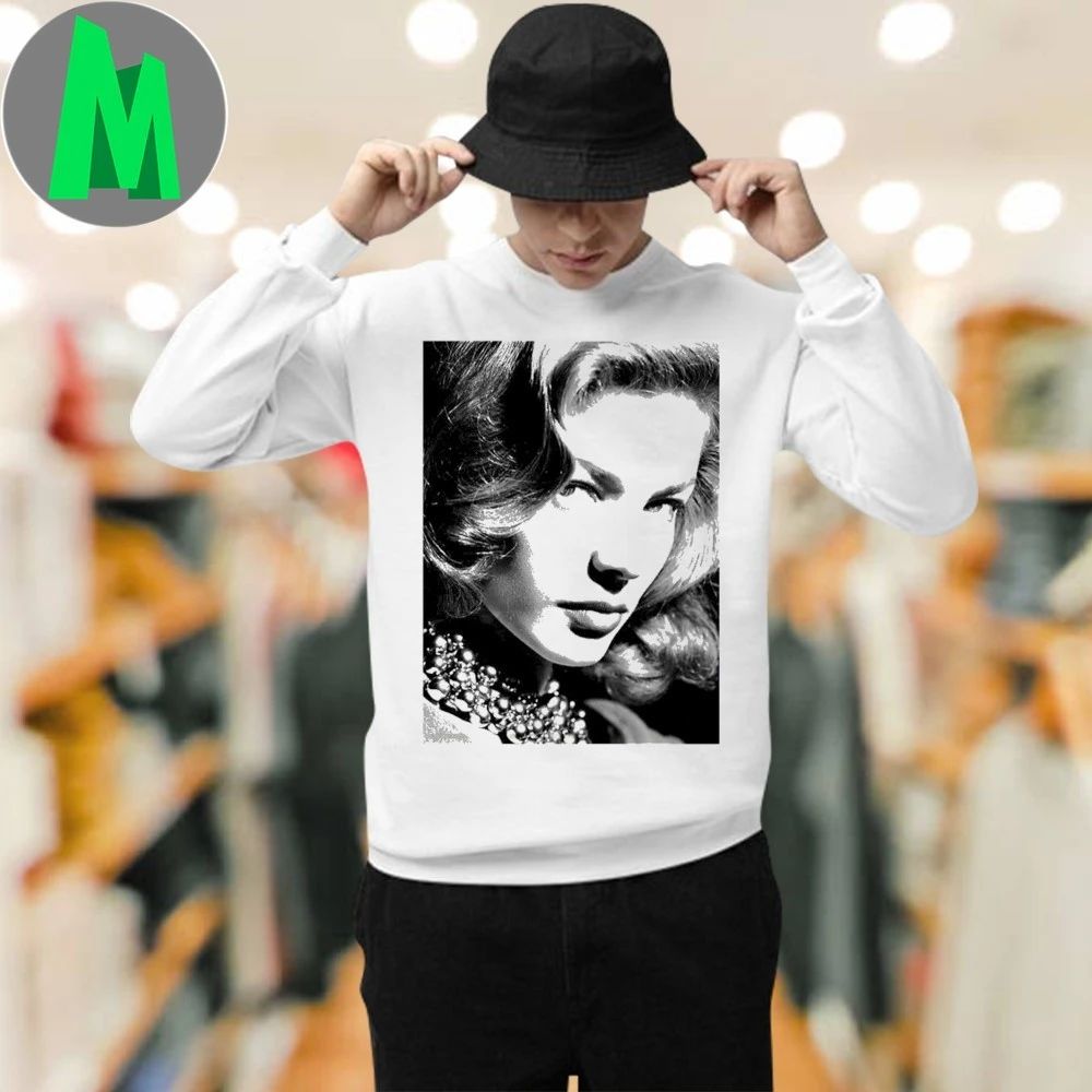 Old Hollywood Art Portraits Lauren Bacall Shirt