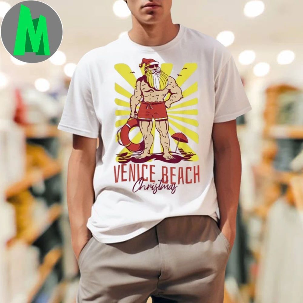 Venice Beach Christmas Lifeguard Shirt