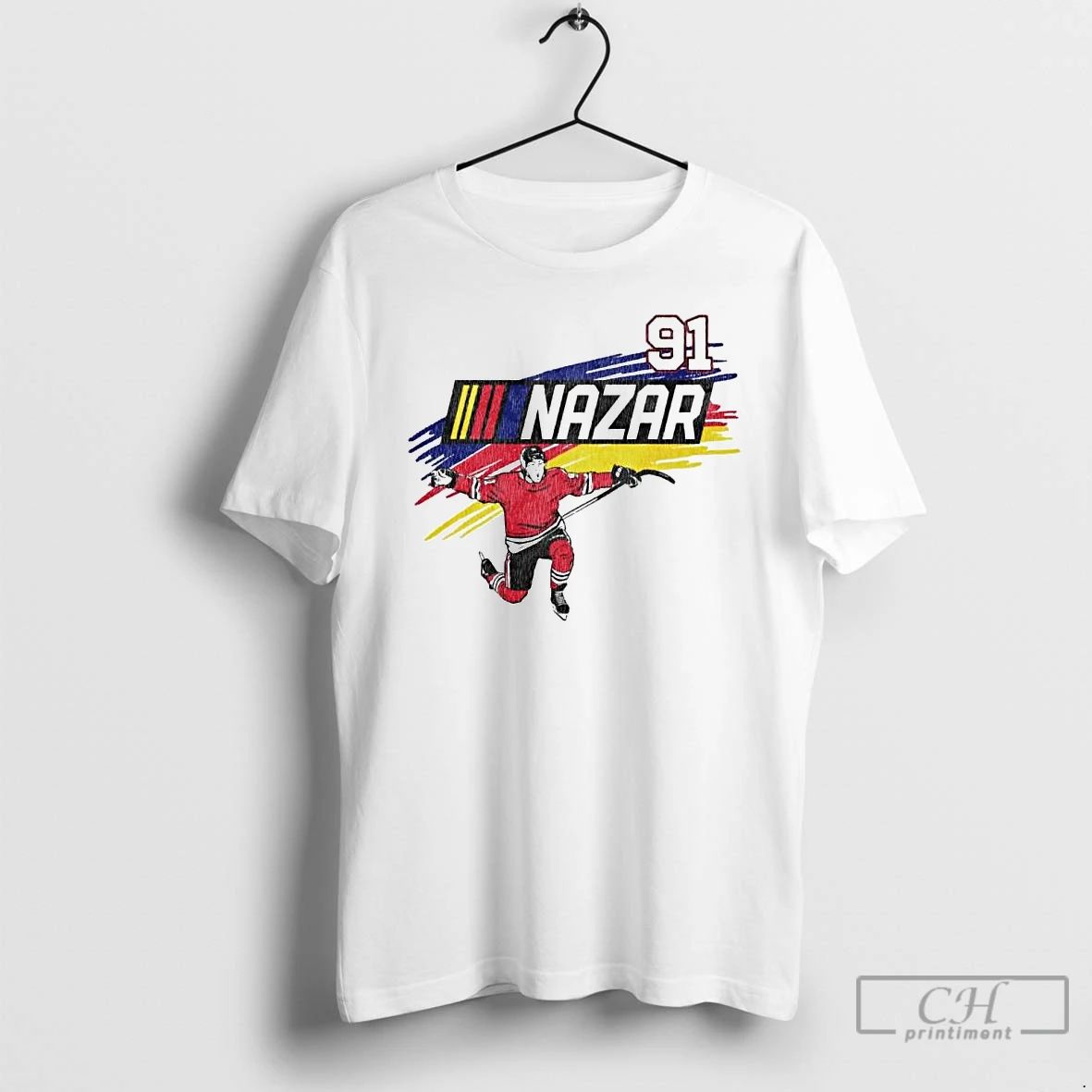Classic 91 Nazar Frank Nazar Chicago Blackhawks Nhl X Nascar Parody Ornaments T Shirts