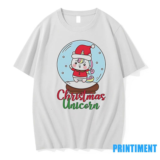 Christmas Unicorn Snow Globe Holiday Magic Tshirts Sweater
