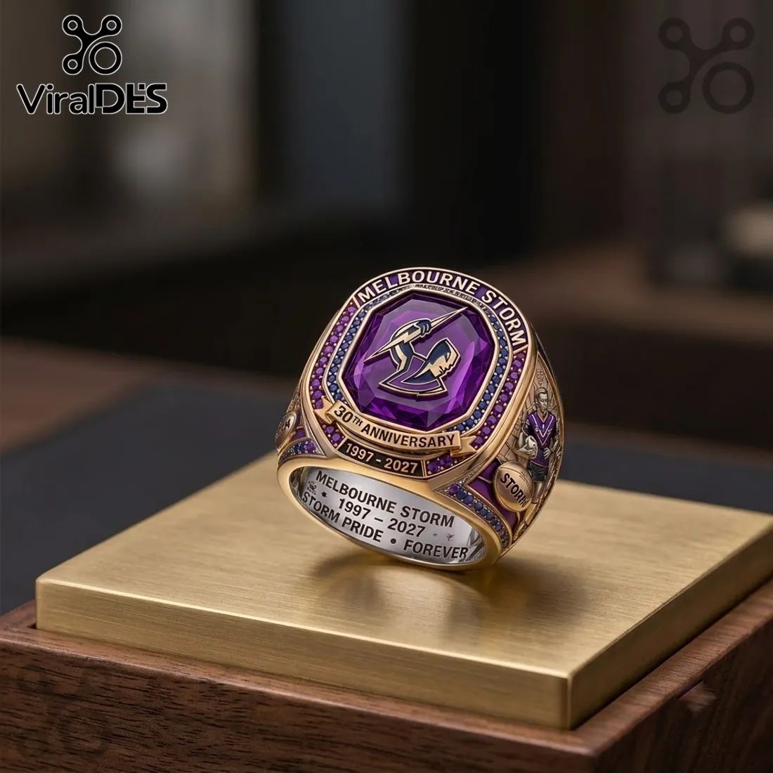 Melbourne Storm 30th Anniversary Commemorative Ring
