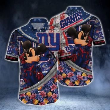 New York Giants Heroic Pineapple Hawaiian Shirt