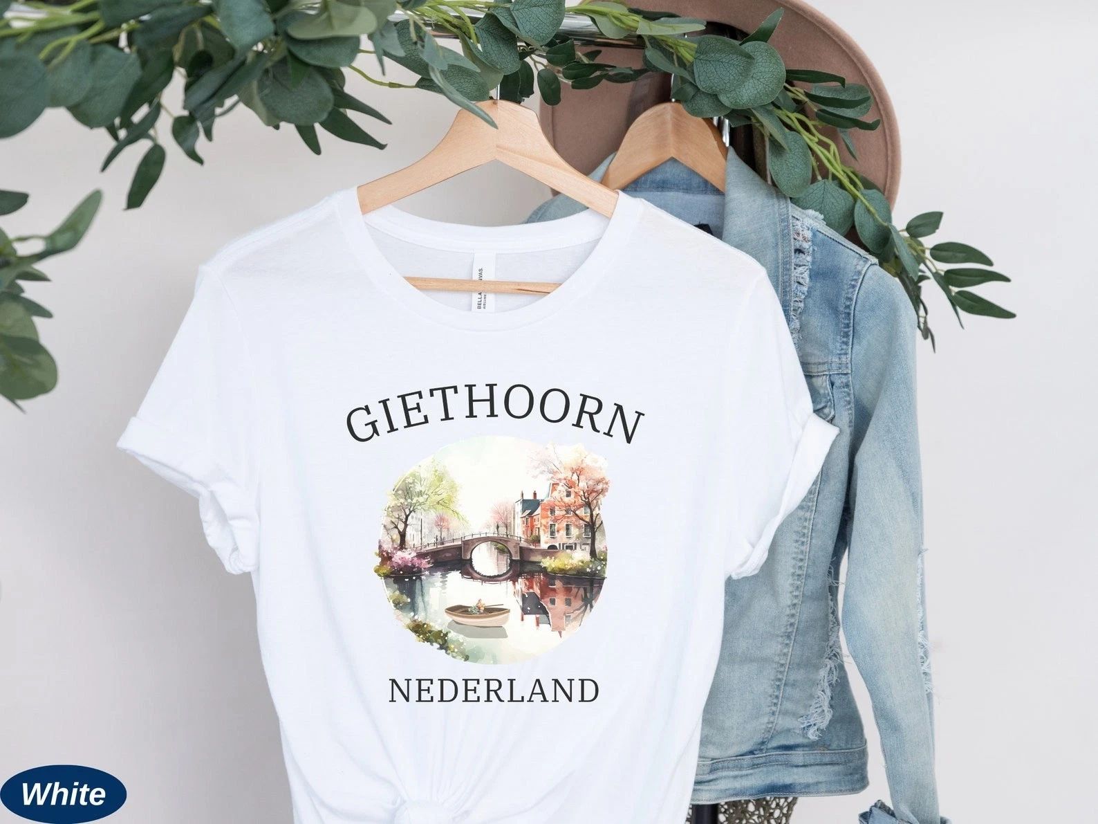 Giethoorn T-Shirt Travel Gift for Nederland Trip Lovers Souvenir Tee