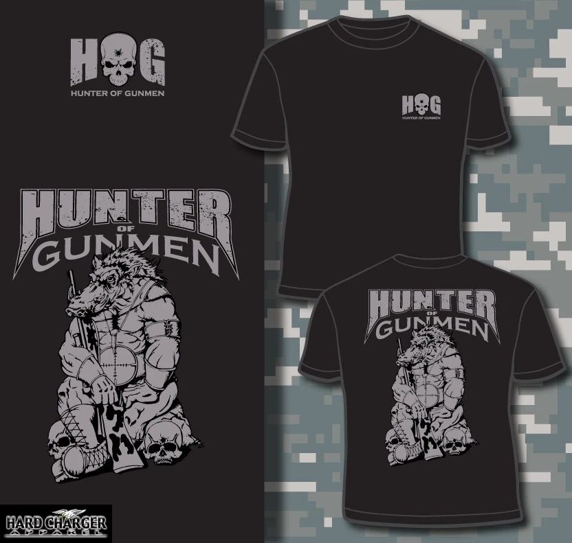 HOG - Hunter of Gunmen 0317 8541 Sniper Lejeune Pendleton Okinawa T-shirt
