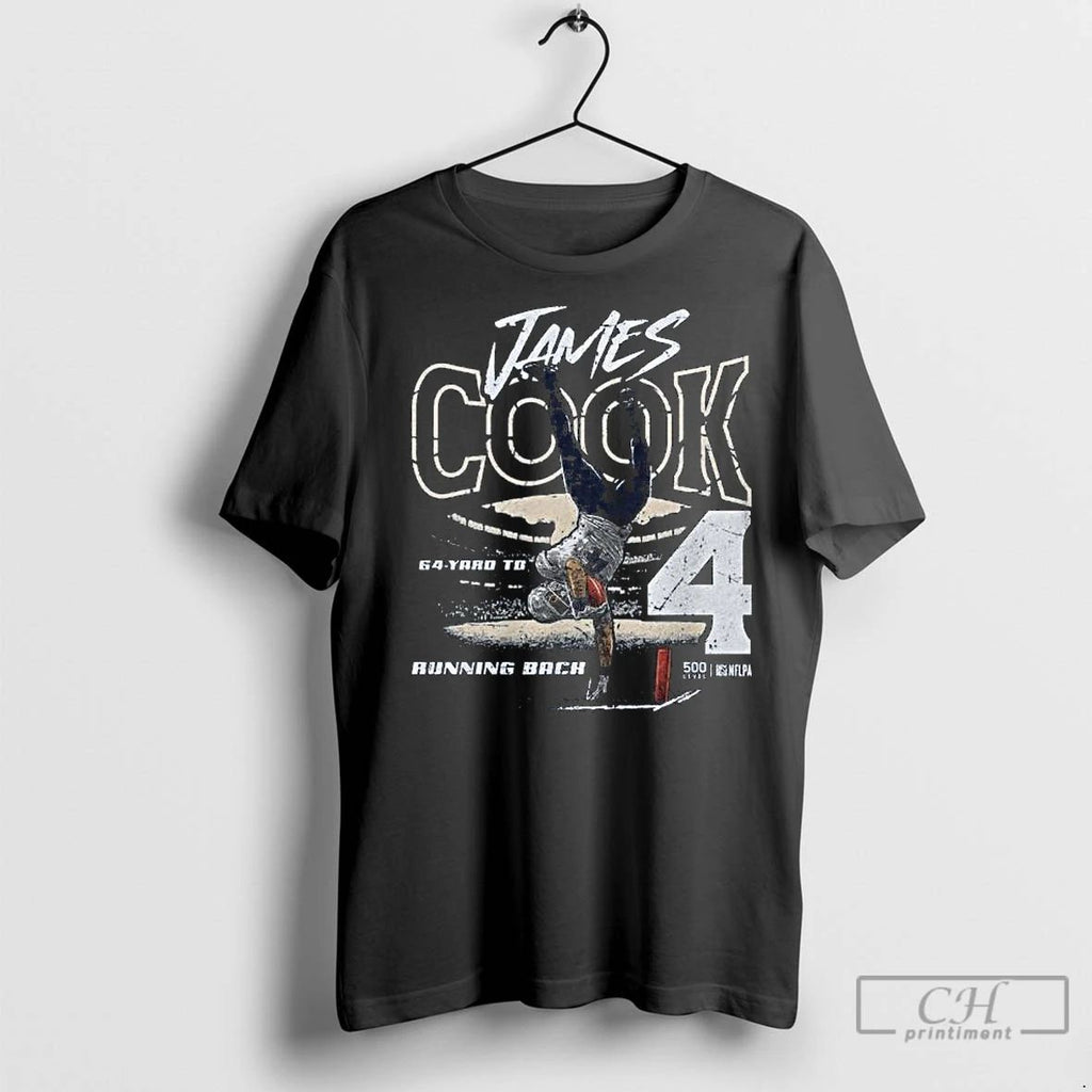 Classic James Cook Buffalo 64 Yd Td Running Back Long Sleve