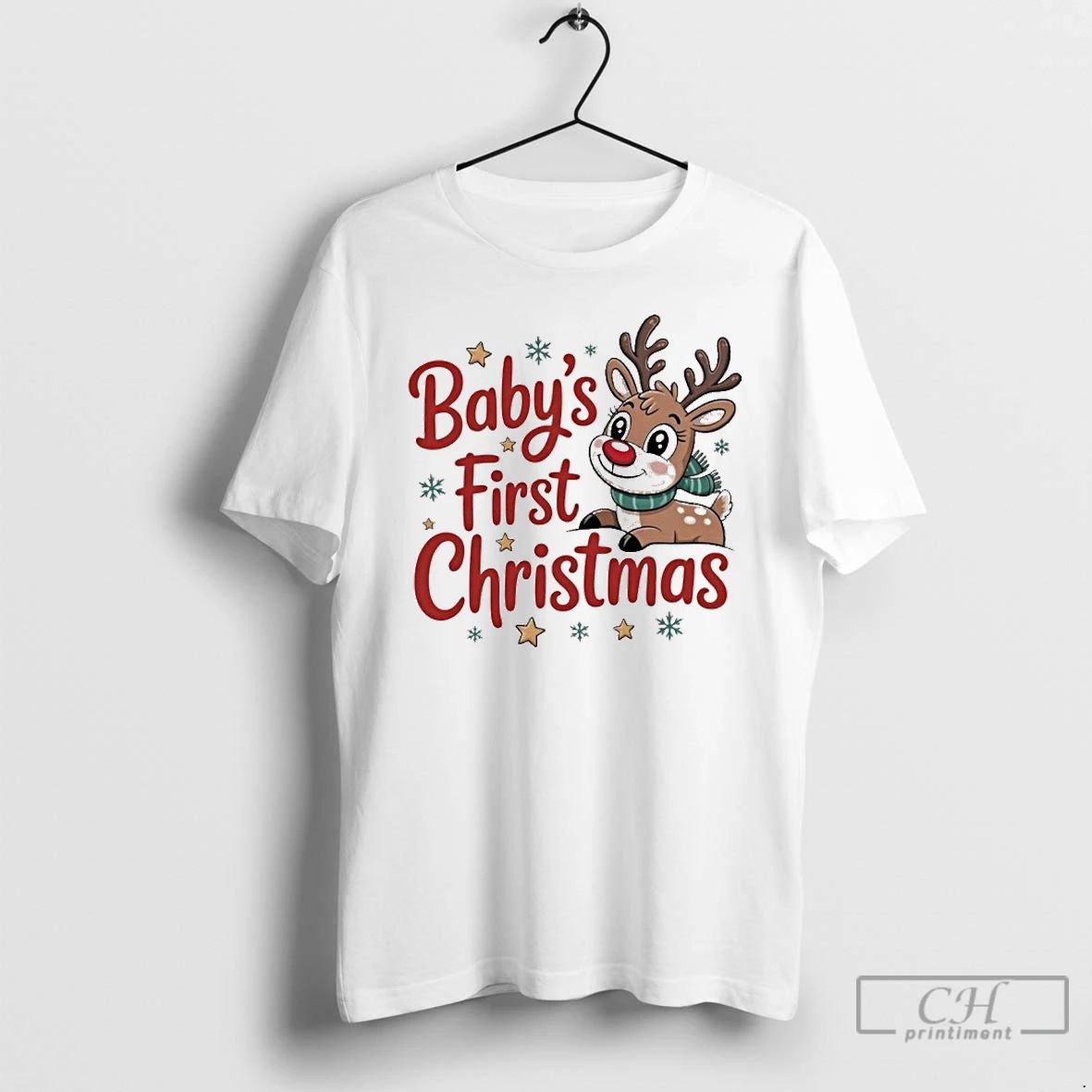 Premium Personalized First Christmas Custom Name Text T Shirts