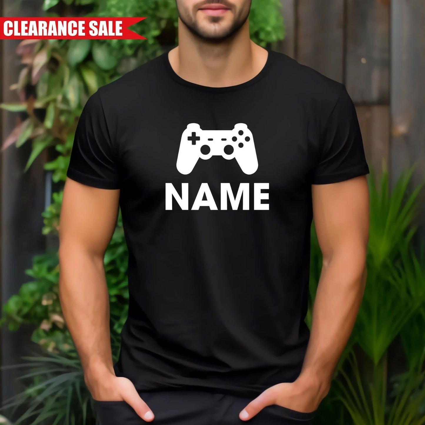 Gaming Personalized T Shirt Short Sleeve Printed 100% Cotton Birthday Gift Tops