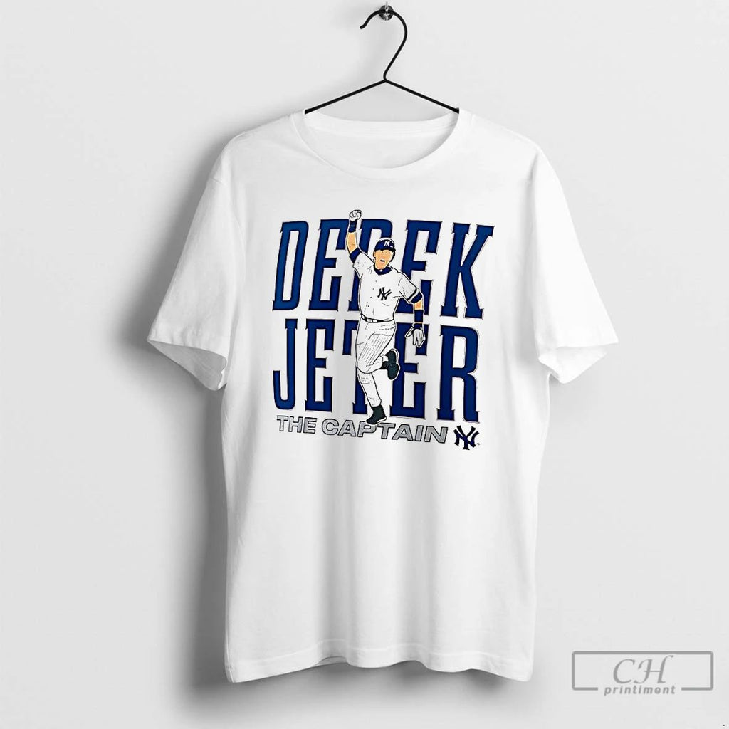 Premium Derek Jeter New York Yankees Baseball The Captain Player Graphic T Shirts