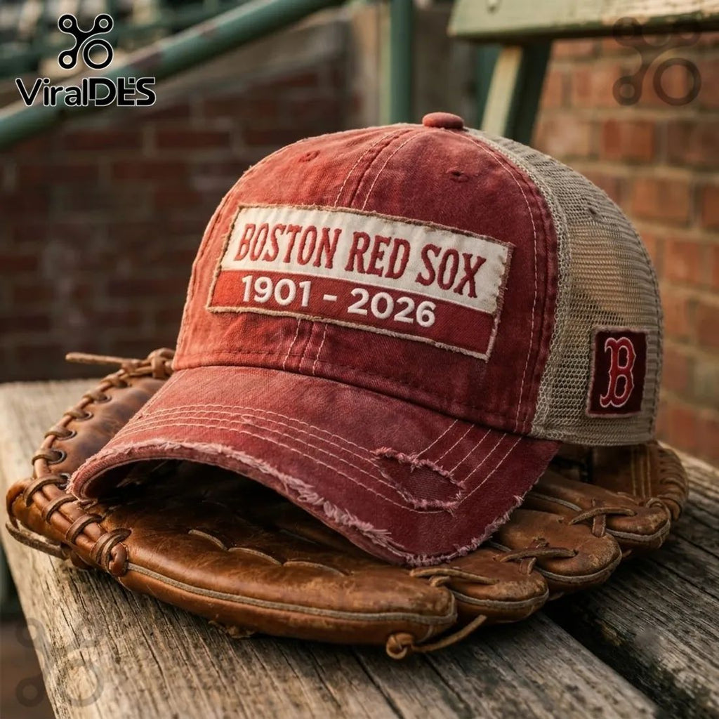 Boston Red Sox 125 Anniversary Distressed Cap
