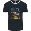 Cat Wars Funny Sci-Fi Mens Ringer T-Shirt FotL