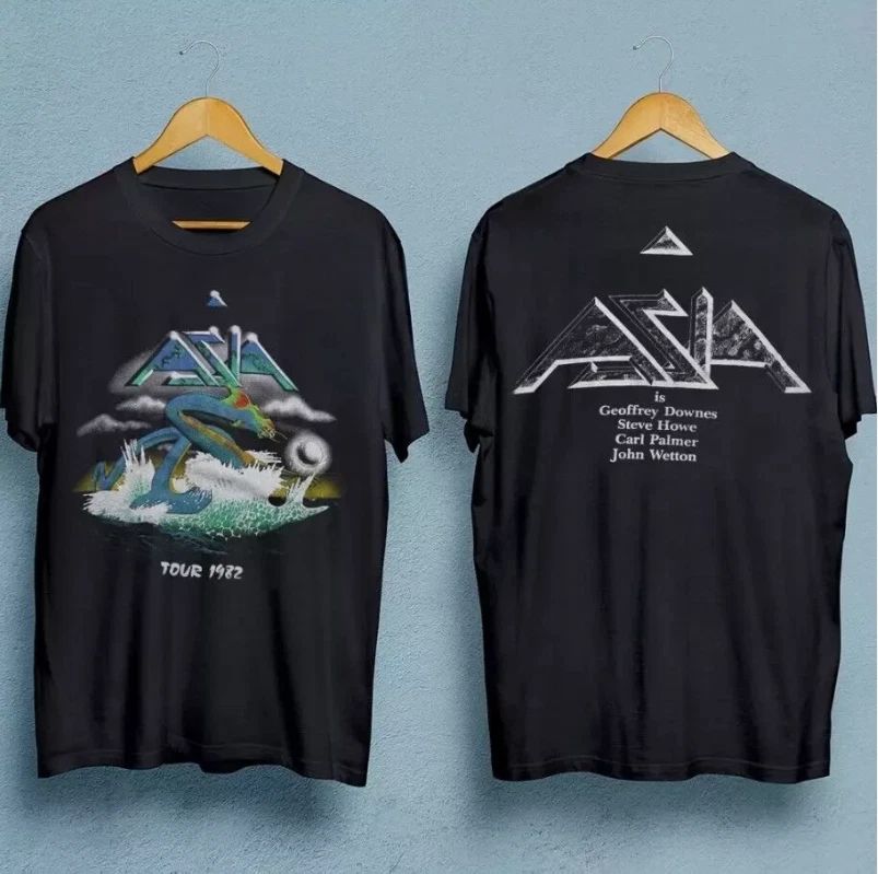 Asia Band tour men t-shirt double-sided black