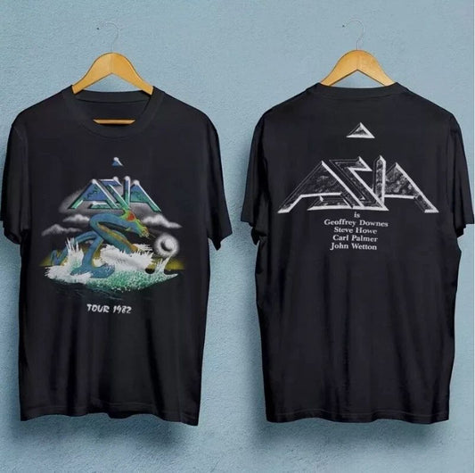 Asia Band tour men t-shirt double-sided black