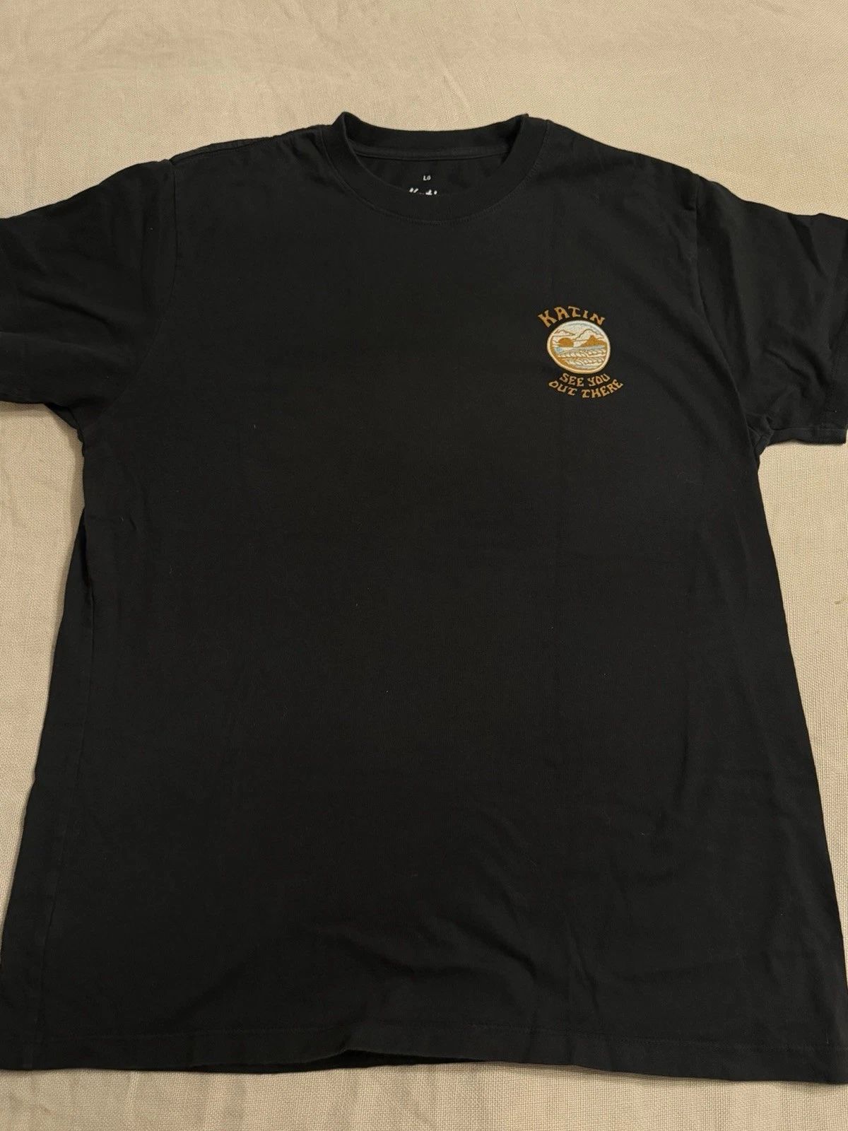 Katin See You Out There Wizard Graphic Black Cotton T-Shirt Size L