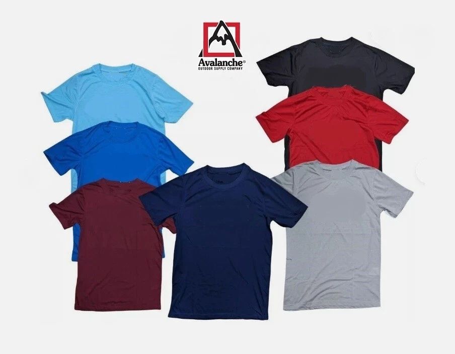 Avalanche Mens T-Shirt Soft Crew Neck Short Sleeve Casual Tee with Logo MD-LG