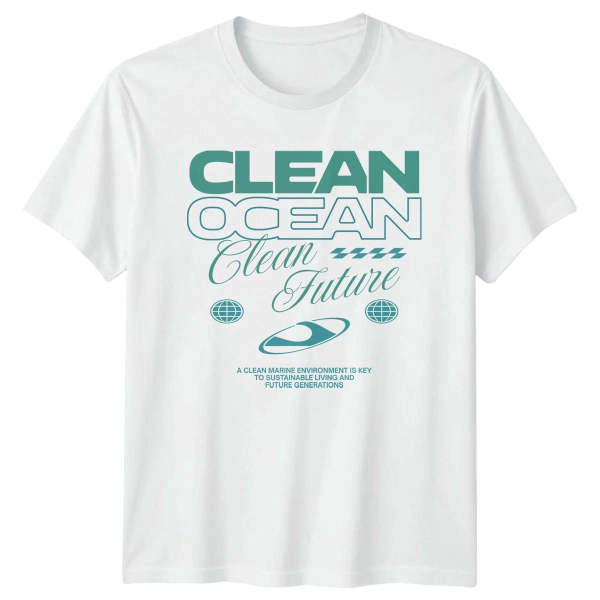 Clean Ocean Clean Future T-Shirt Environmental Earth Day Gift For Him And Her