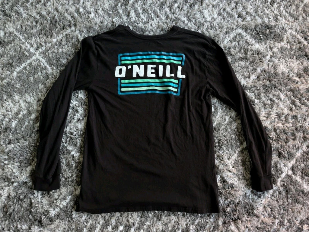 O'Neill Surf Co. Logo Men's Long Sleeve Black T-Shirt Large
