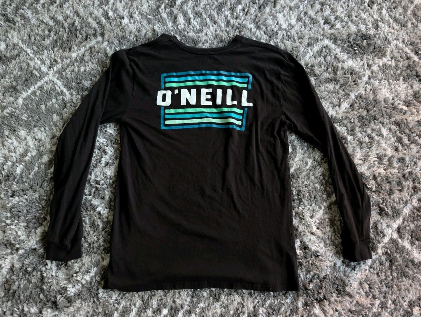 O'Neill Surf Co. Logo Men's Long Sleeve Black T-Shirt Large
