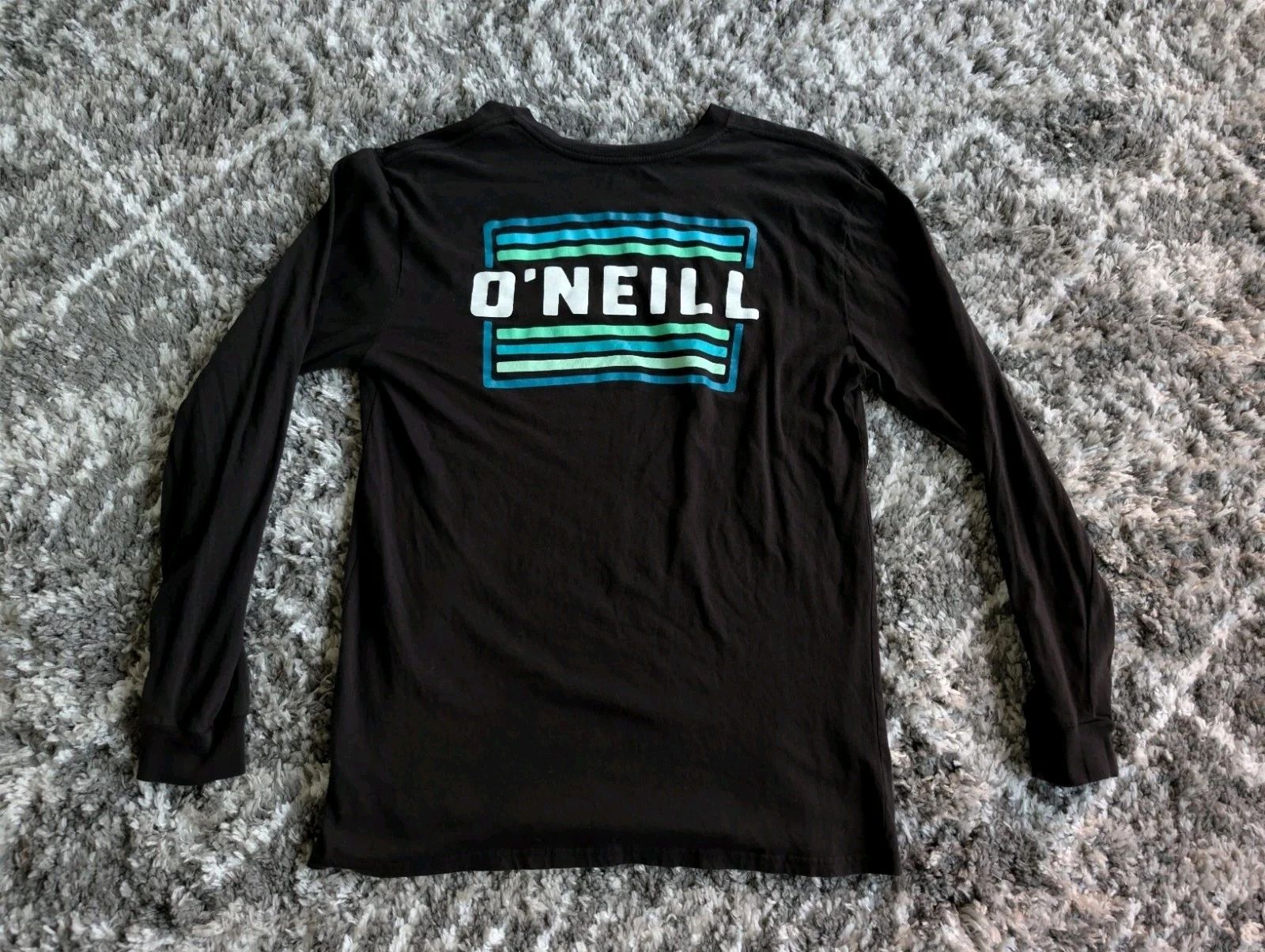 O'Neill Surf Co. Logo Men's Long Sleeve Black T-Shirt Large