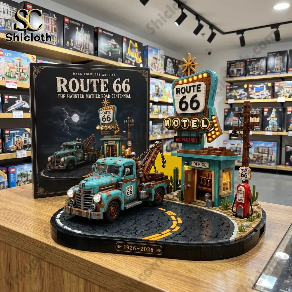 Route 66 The Haunted Mother Road Centennial Building Brick Set