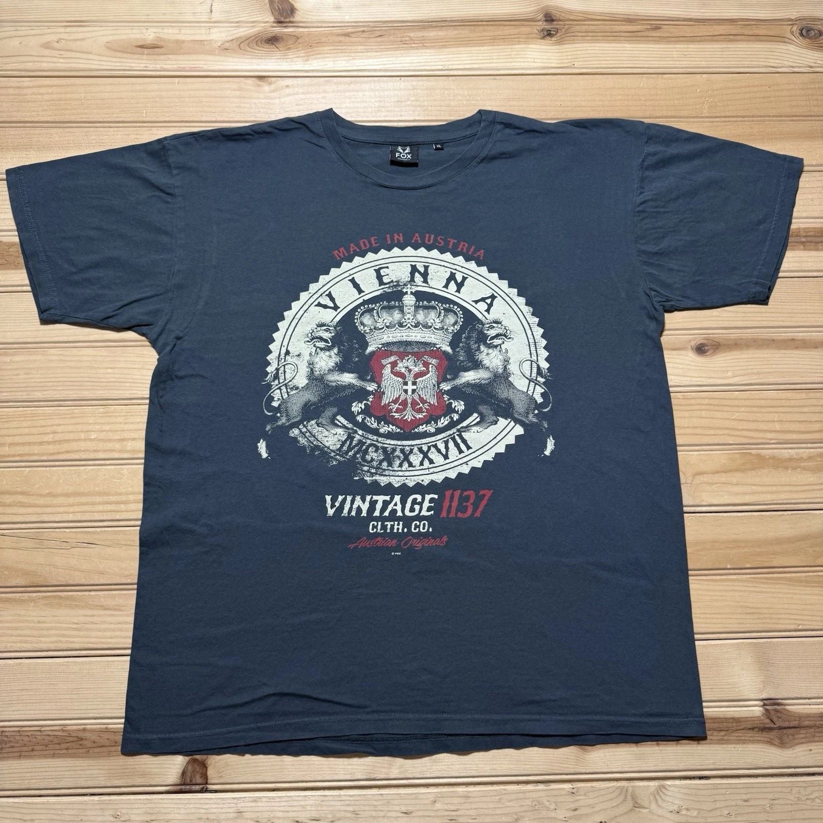 Fox Originals Vienna Austrian Made American Style Clothing Company Shirt Size XL