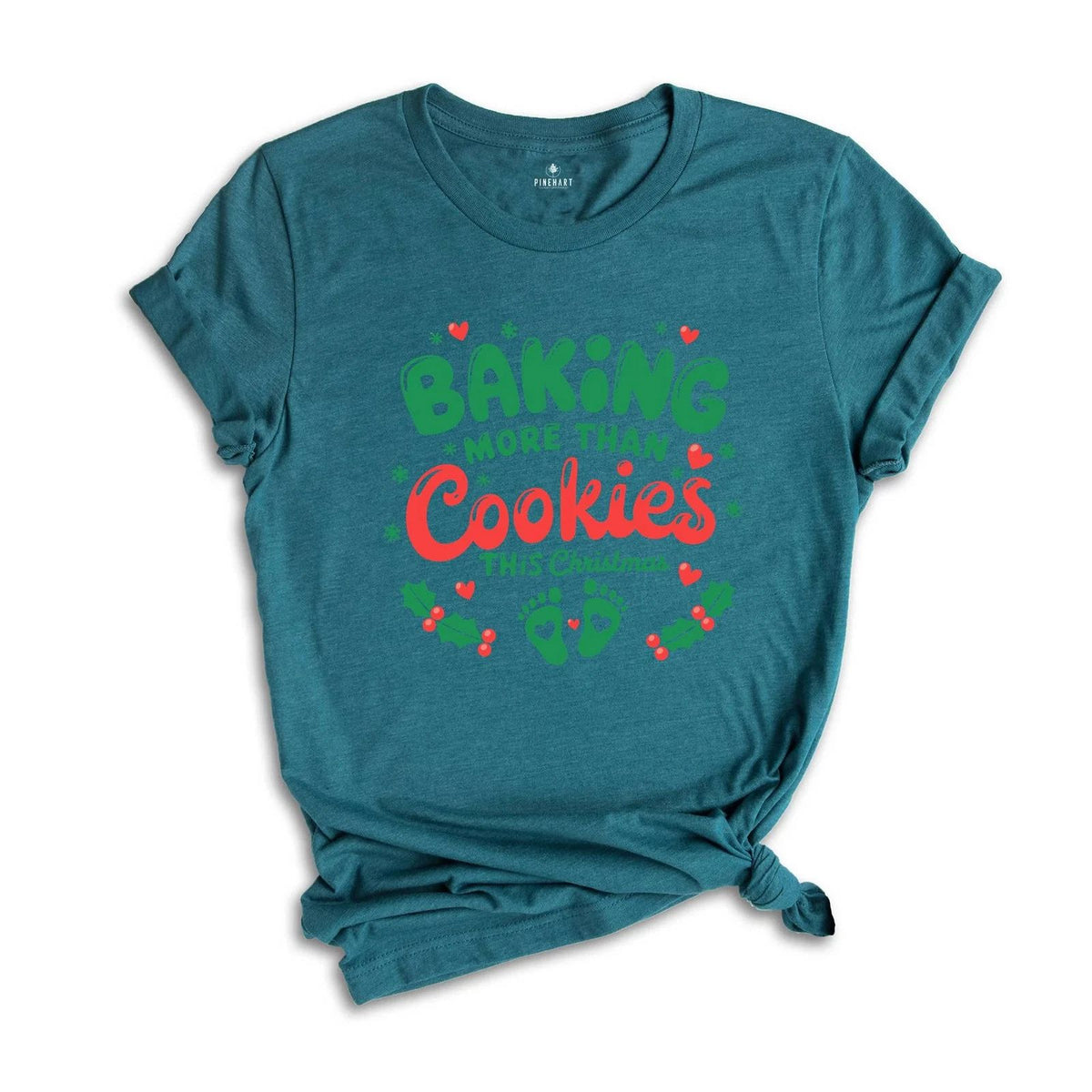 Baking More Than Cookies This Christmas Shirt, Christmas Pregnancy Shirt, Cute M