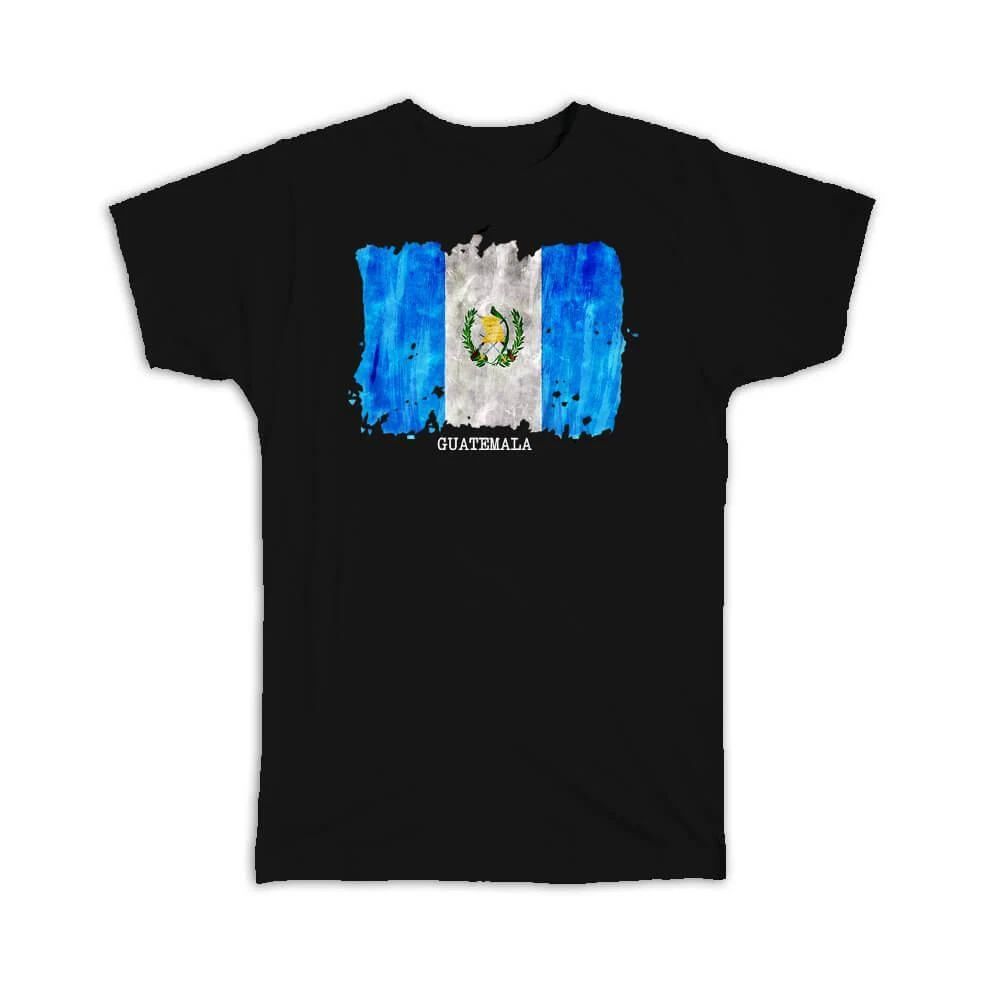 Gift T-Shirt : Guatemala Flag CentralAmerica Travel Expat Country Watercolor