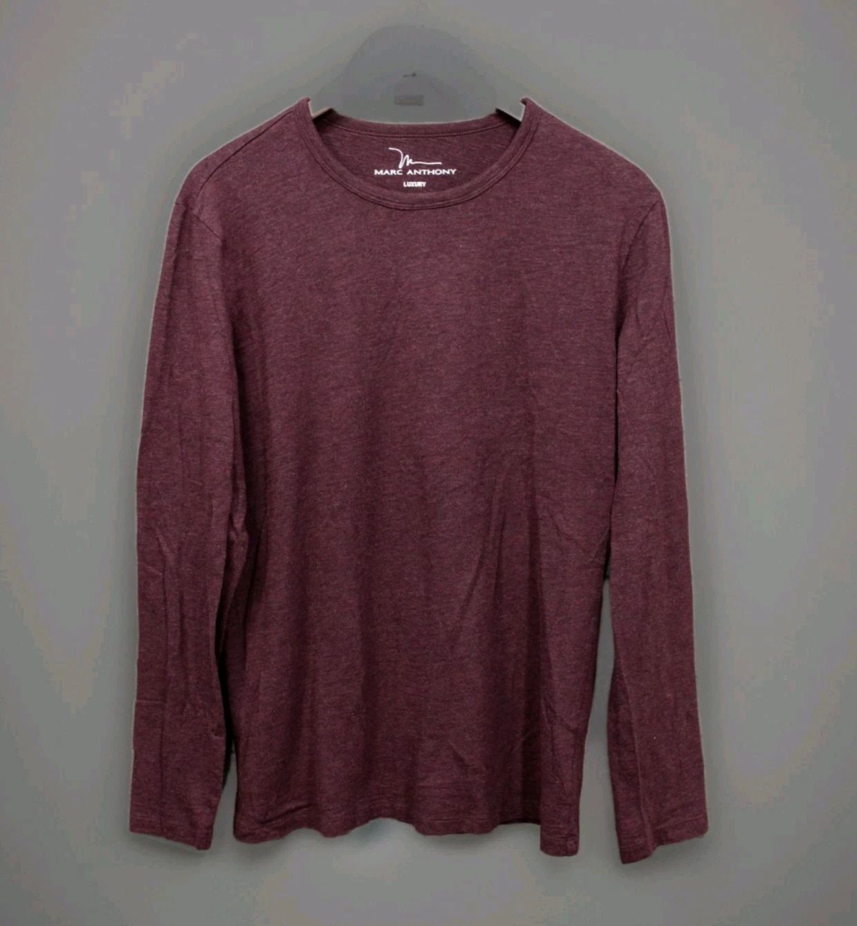 Marc Anthony Mens Slim Fit T Shirt M Long Sleeve Modal Blend Luxury Tee