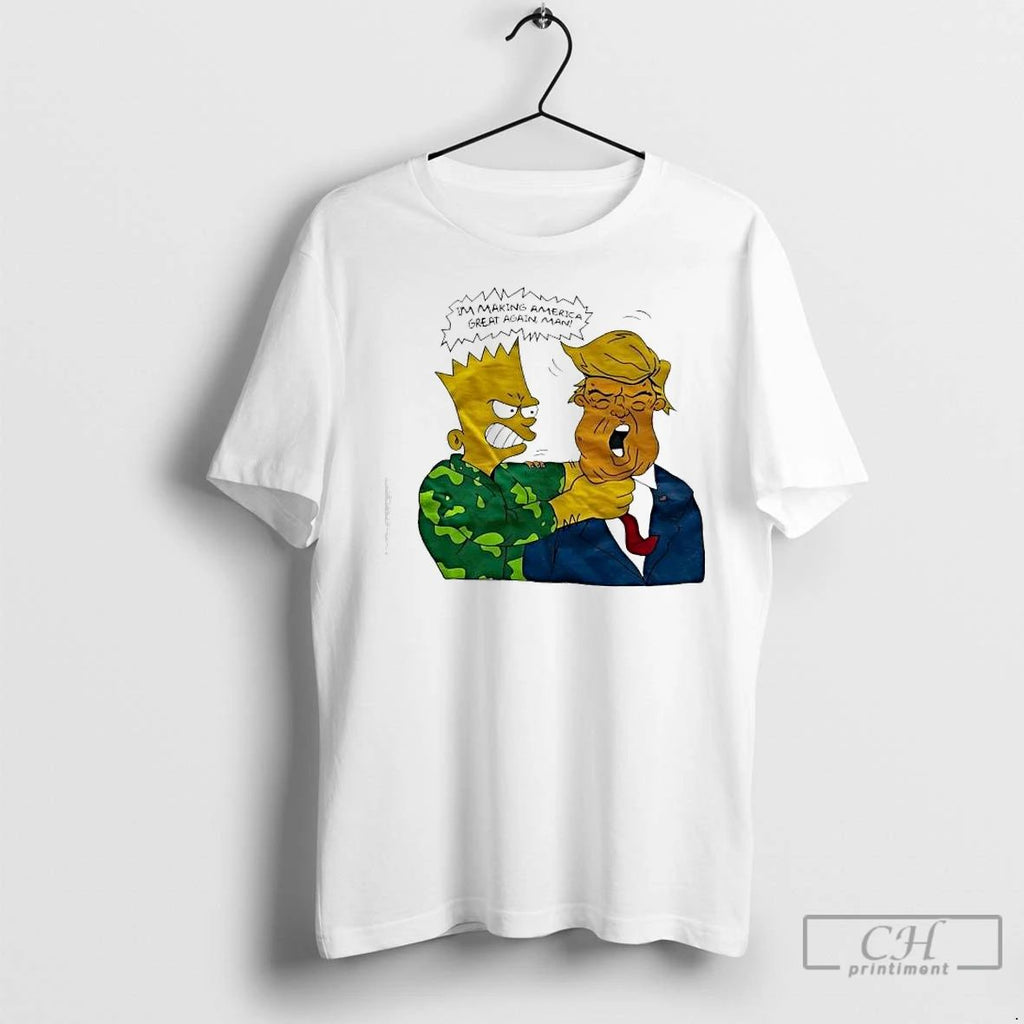 Premium The Simpsons Donald Trump Parody Im Making America Great Again Man