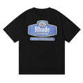 RHUDE NEW Men Women High Quality Loose Leisure Cotton Short Sleeve T-Shirt M-2XL