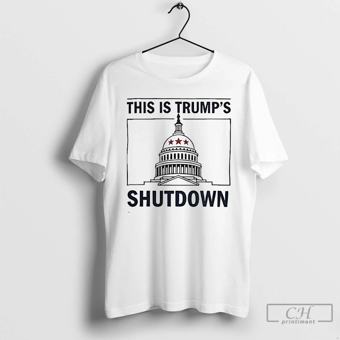 Classic This Is Trump Shutdown White House 2025 T Shirts Hoodie Longsleeve