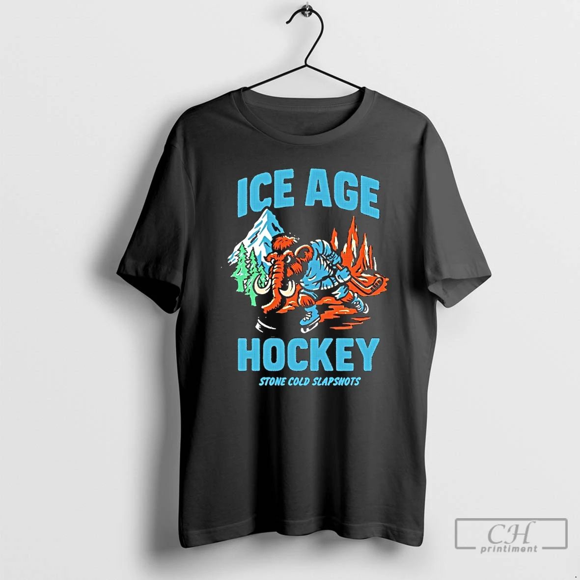 Classic Ice Age Hockey Stone Cold Slapshots T Shirts