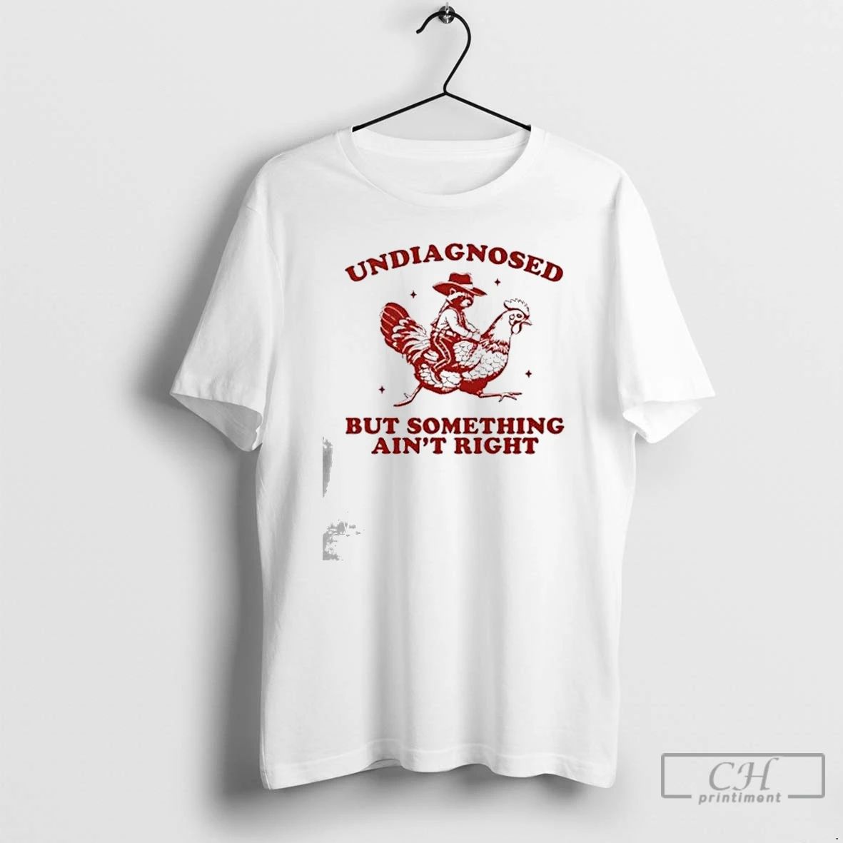 Classic Undiagnosed But Something Aint Right Funny Raccoon Chicken 2025 T Shirts