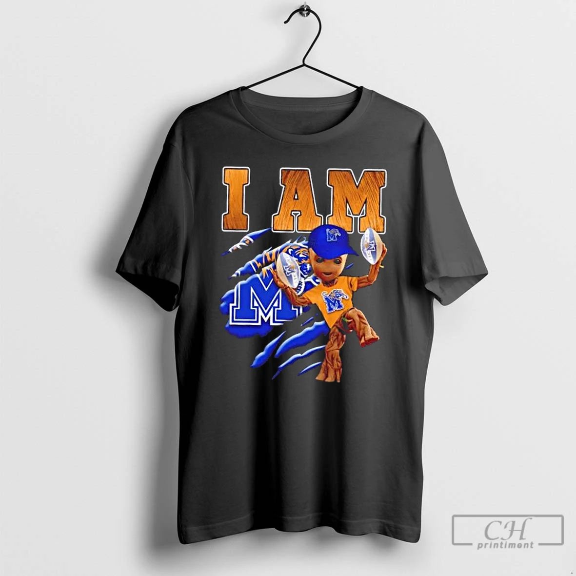 Classic I Am Groot X Memphis Tigers Football T Shirts
