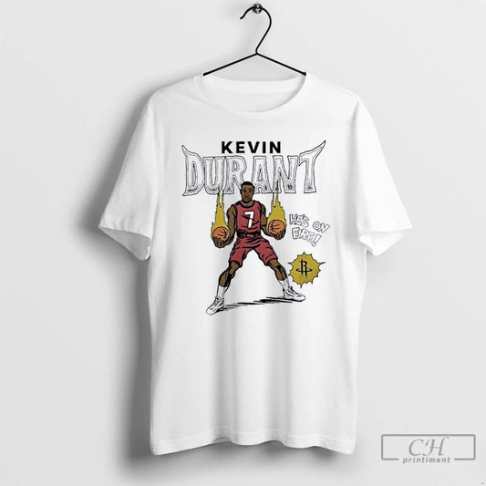 Classic Kevin Durant Houston Cockets Basketball Comic T Shirts