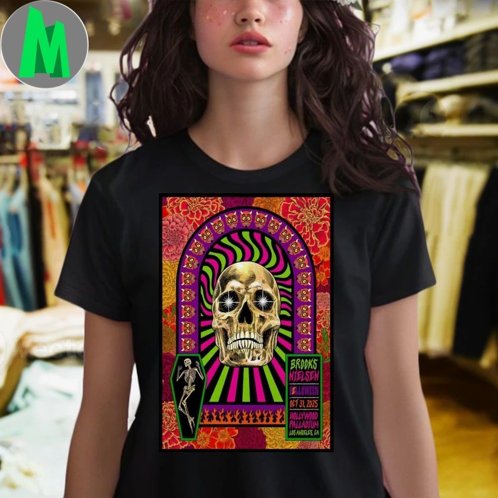 Brooks Nielsen Hollywood Concert Poster Shirt