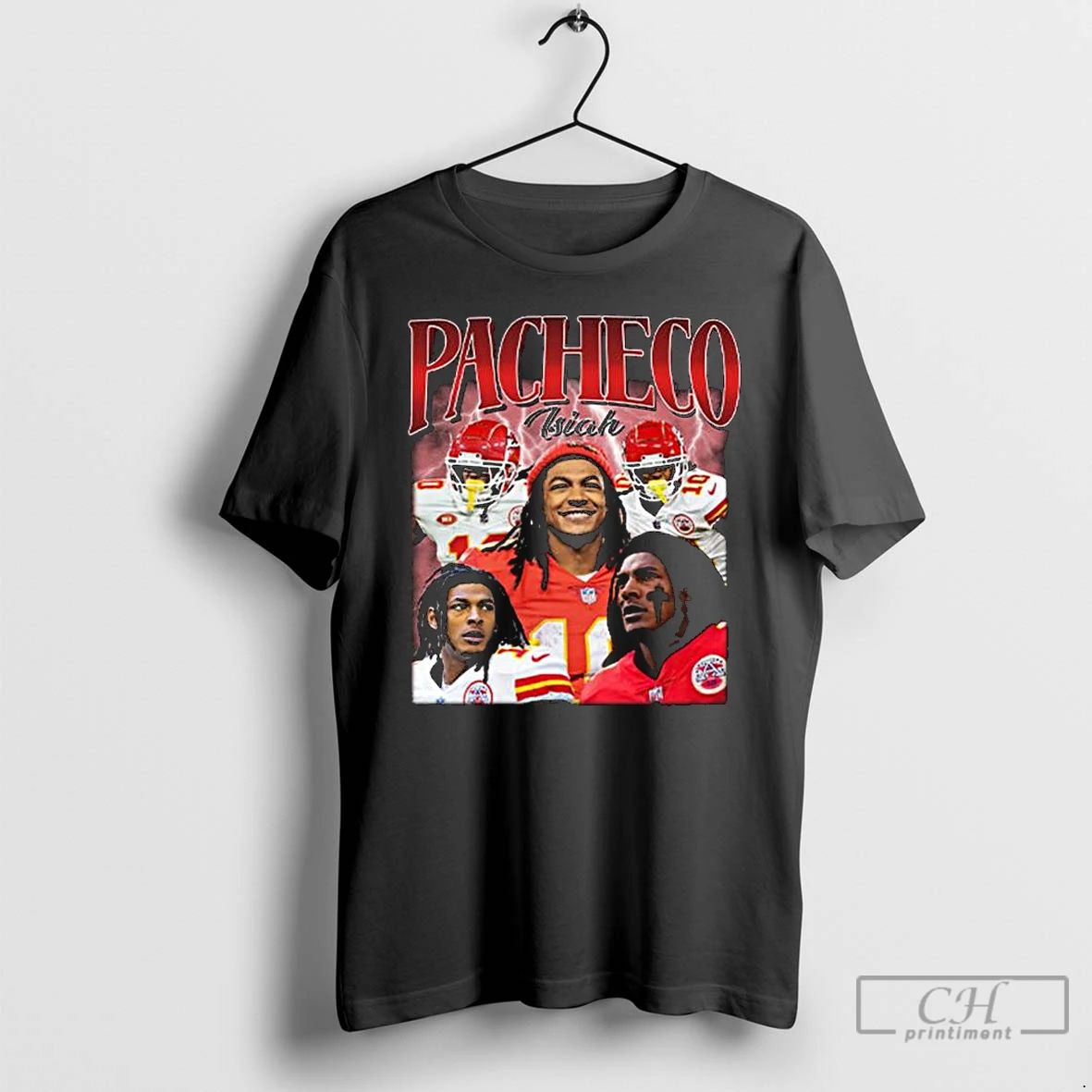 Classic Vintage 90s Graphic Style Isiah Pacheco Long Sleve T Shirts