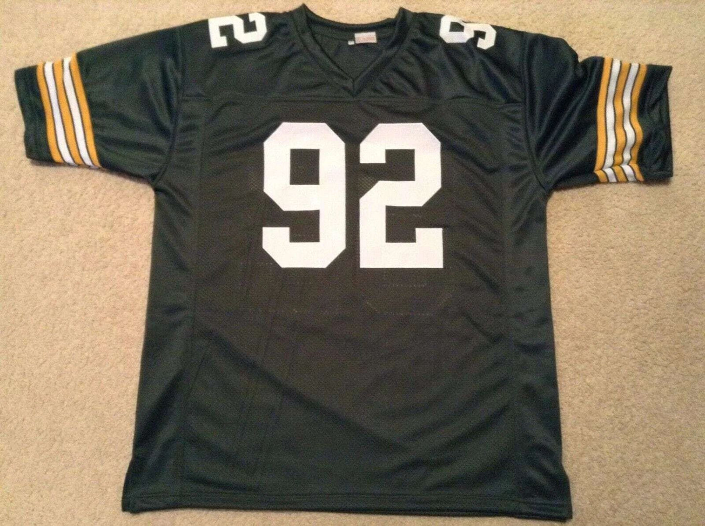 Custom Reggie White Green Mesh Football Jersey