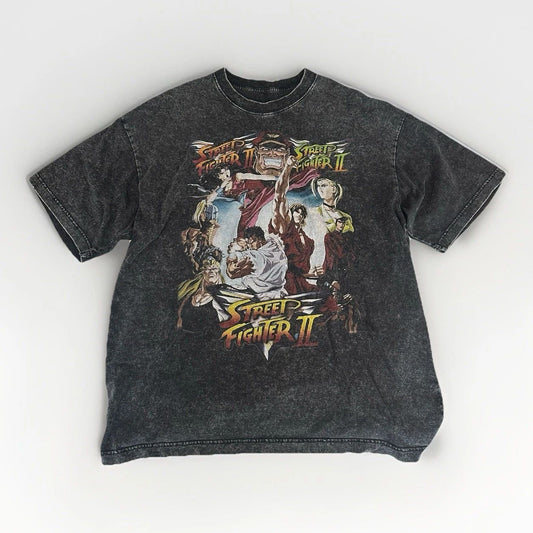Street Fighter Vintage Style T-Shirt Size XL Video Game Promo